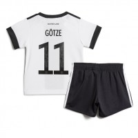 Echipament fotbal Germania Mario Gotze #11 Tricou Acasa Mondial 2022 pentru copii maneca scurta (+ Pantaloni scurti)